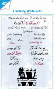 Joycrafts Stempel - Fröhliche Weihnachten
